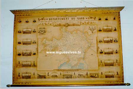 ancienne carte du département du Gard